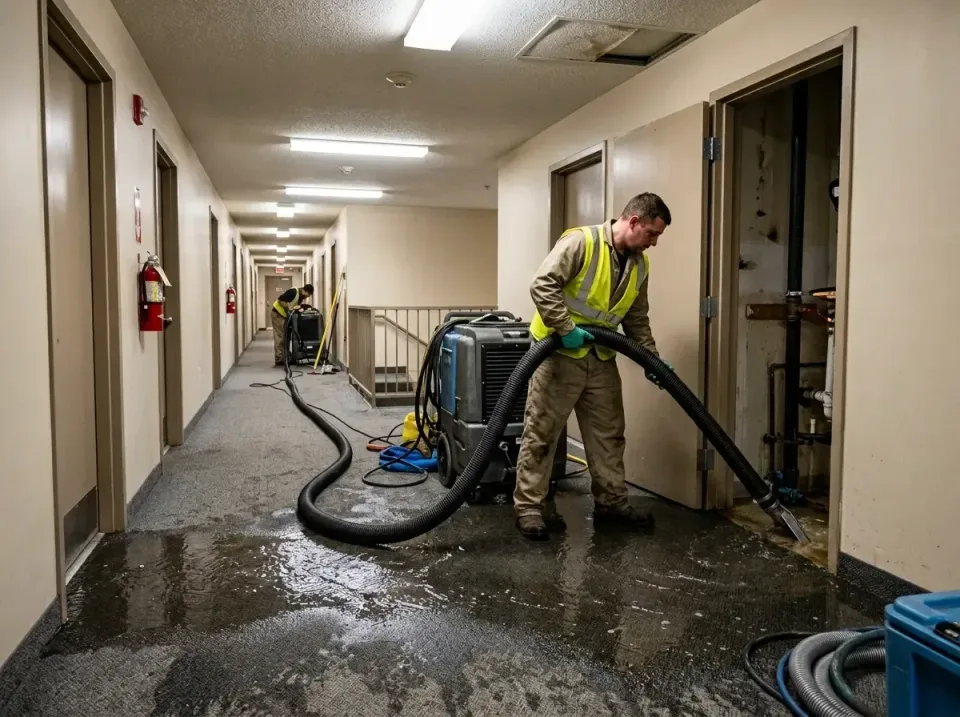 multi-unit-apartment-hallway-f-005 — frequently asked questions, Emergency Burst Pipe Water Extraction & Removal in East Peo…